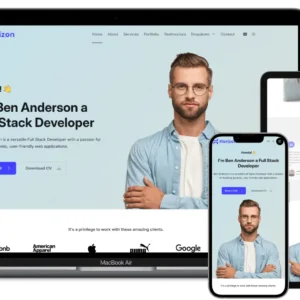 Horizon Free Bootstrap Website Template for Personal Portfolio.